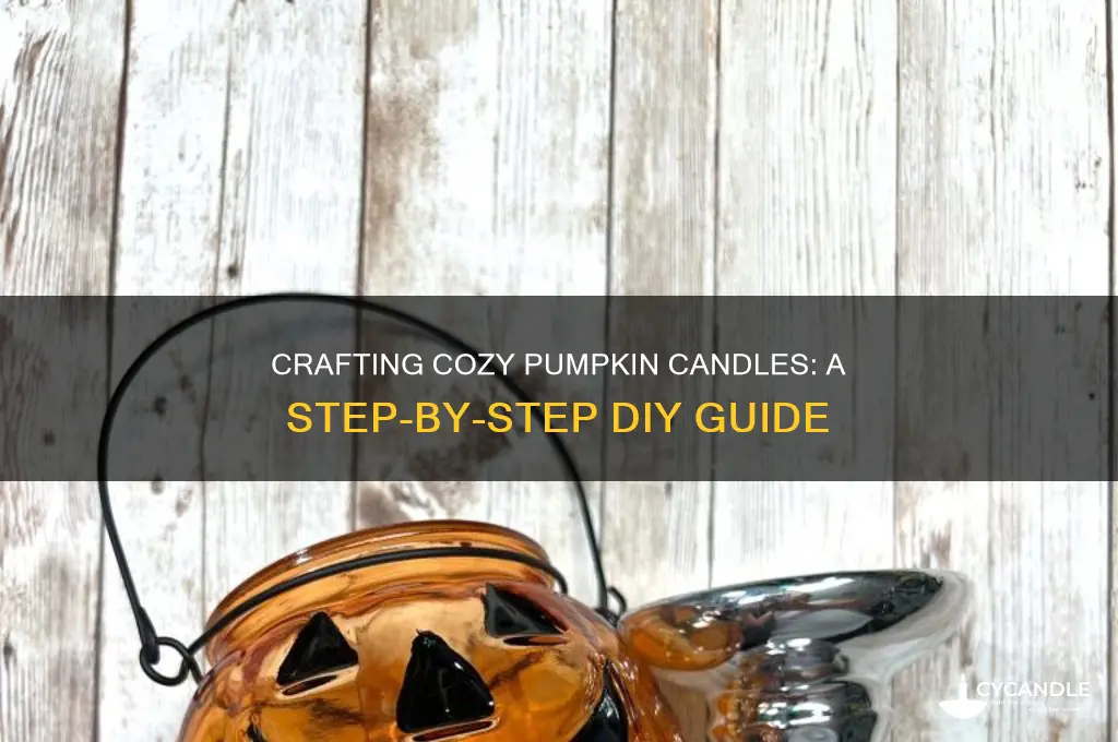 how to make pumkin candles