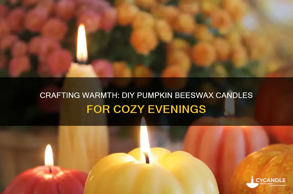 how to make pumpkin beeswax candles