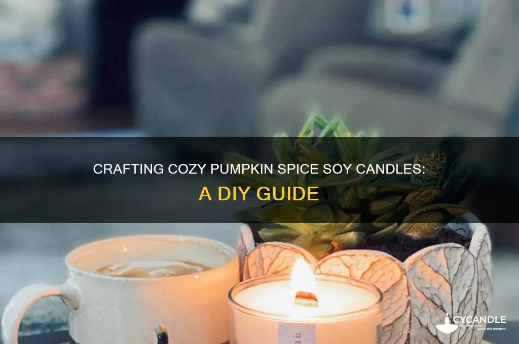 how to make pumpkin spice soy candles