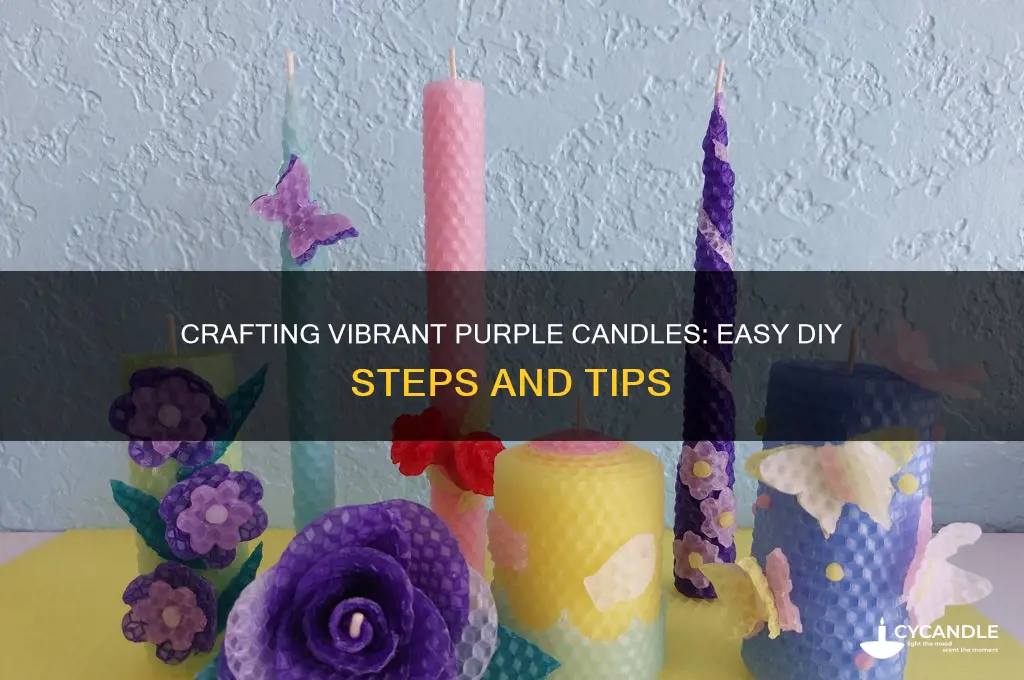 how to make purple candles