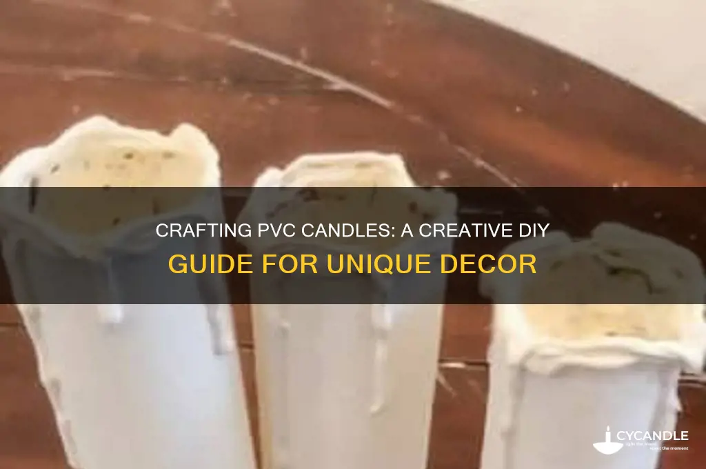 how to make pvc candles