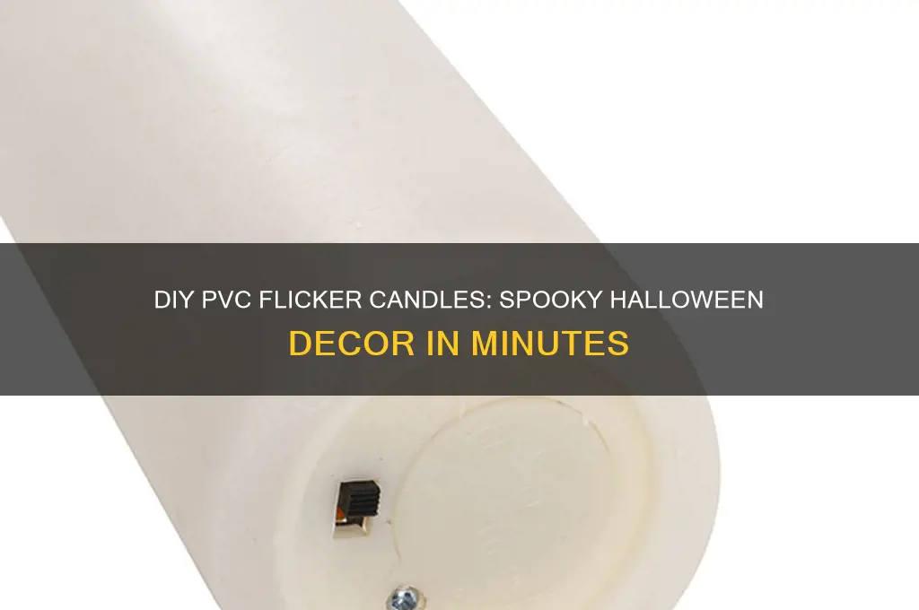 how to make pvc flicker candles for haloween