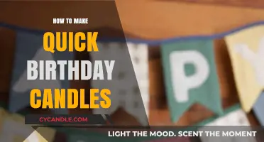 DIY Birthday Candles: Quick, Easy, and Fun Crafting Ideas