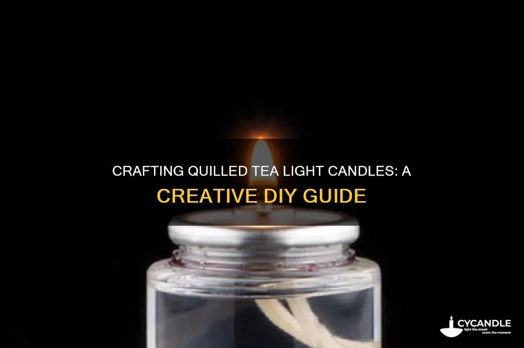 how to make quilled tea light candles