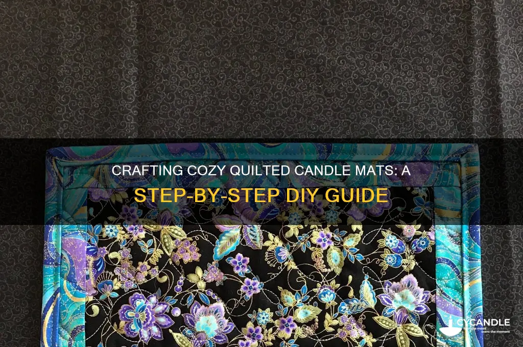 how to make quilted candle mats