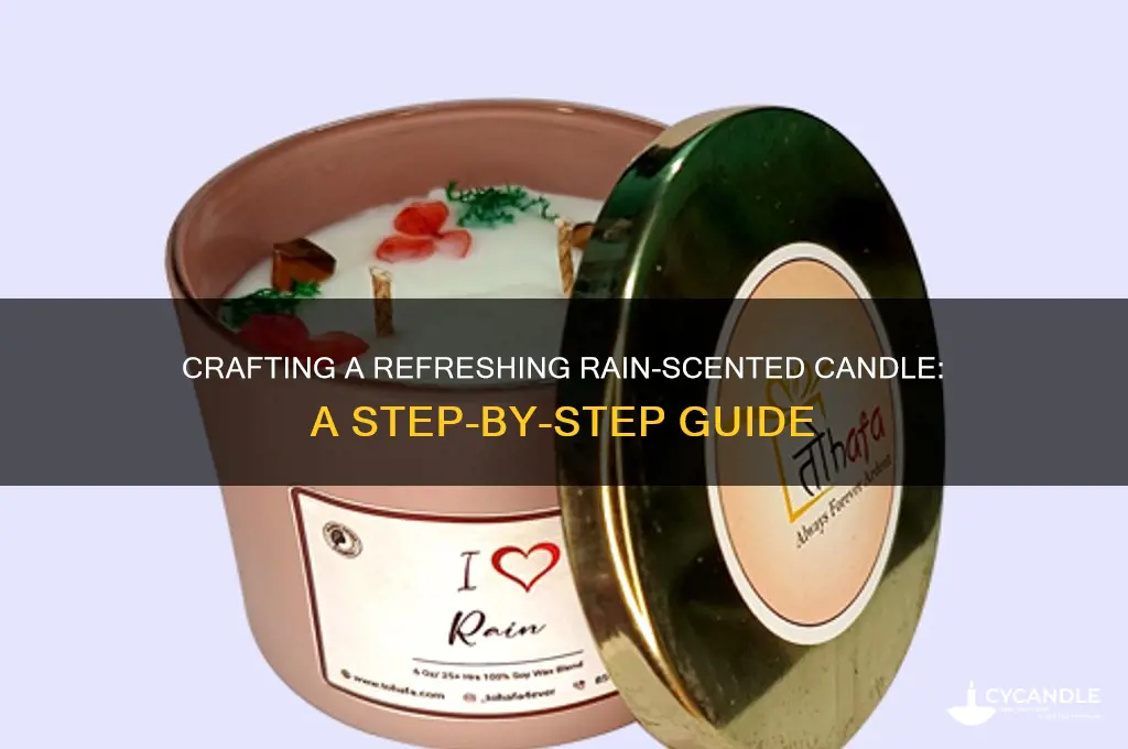 how to make rain scented candle