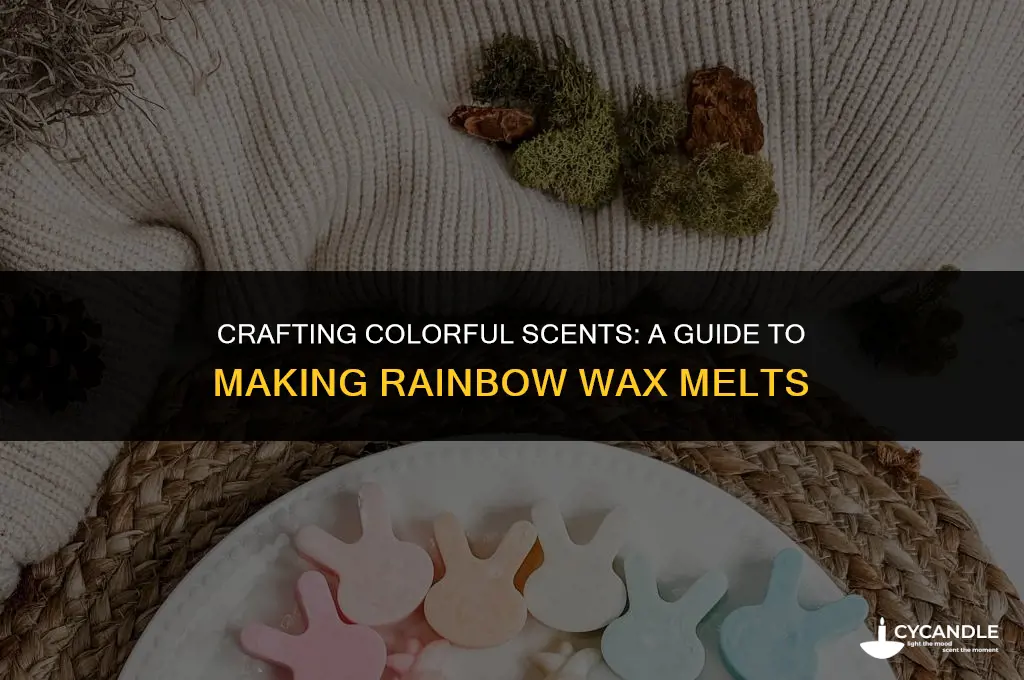 how to make rainbow wax melts
