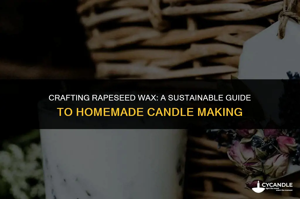 how to make rapeseed wax