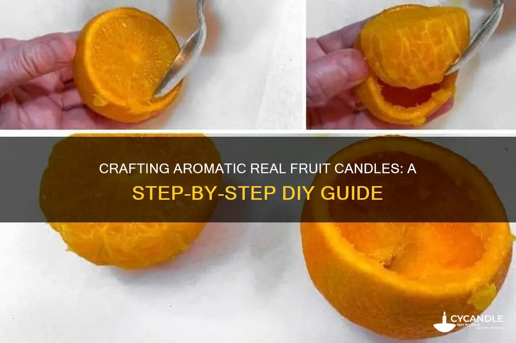 how to make real fruit candles