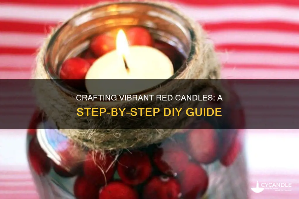 how to make red candle