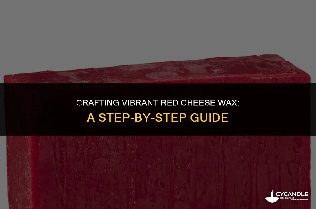 how to make red cheese wax