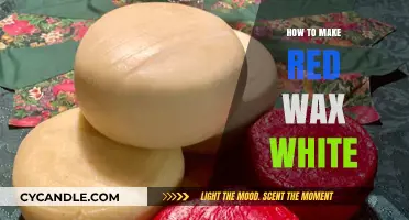 Transforming Red Wax to White: A Step-by-Step Guide