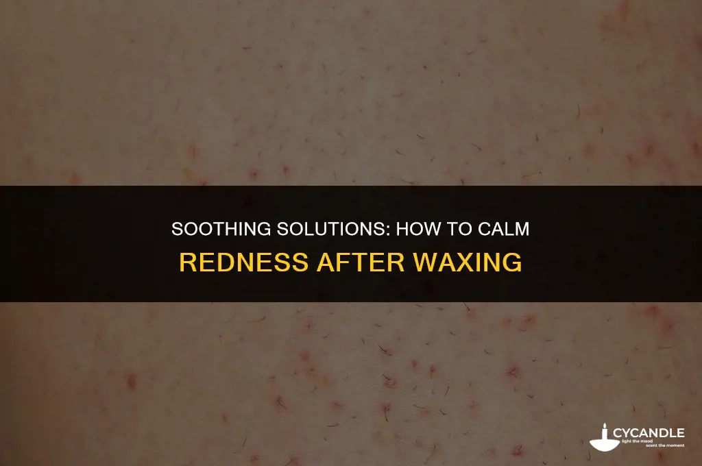 how to make redness after waxing go away