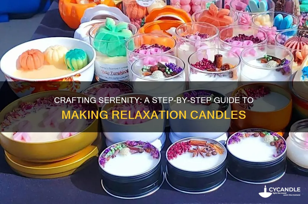 how to make relaxation candles
