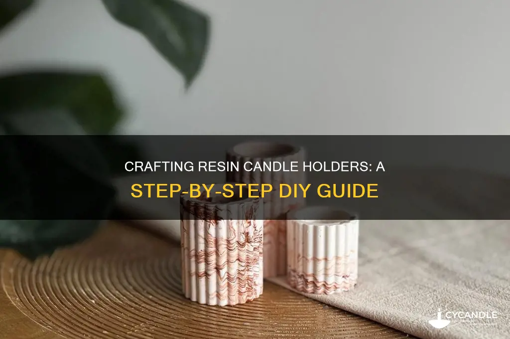 how to make resin candle holders
