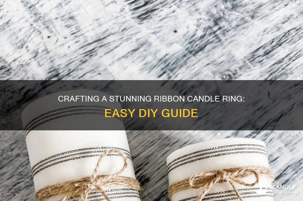 how to make ribbon candle ring