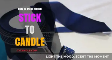 Easy DIY: How to Make Ribbon Stick to Candles Perfectly