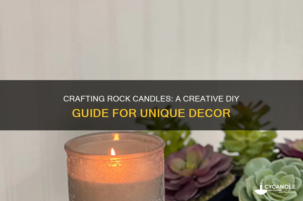 how to make rock candles