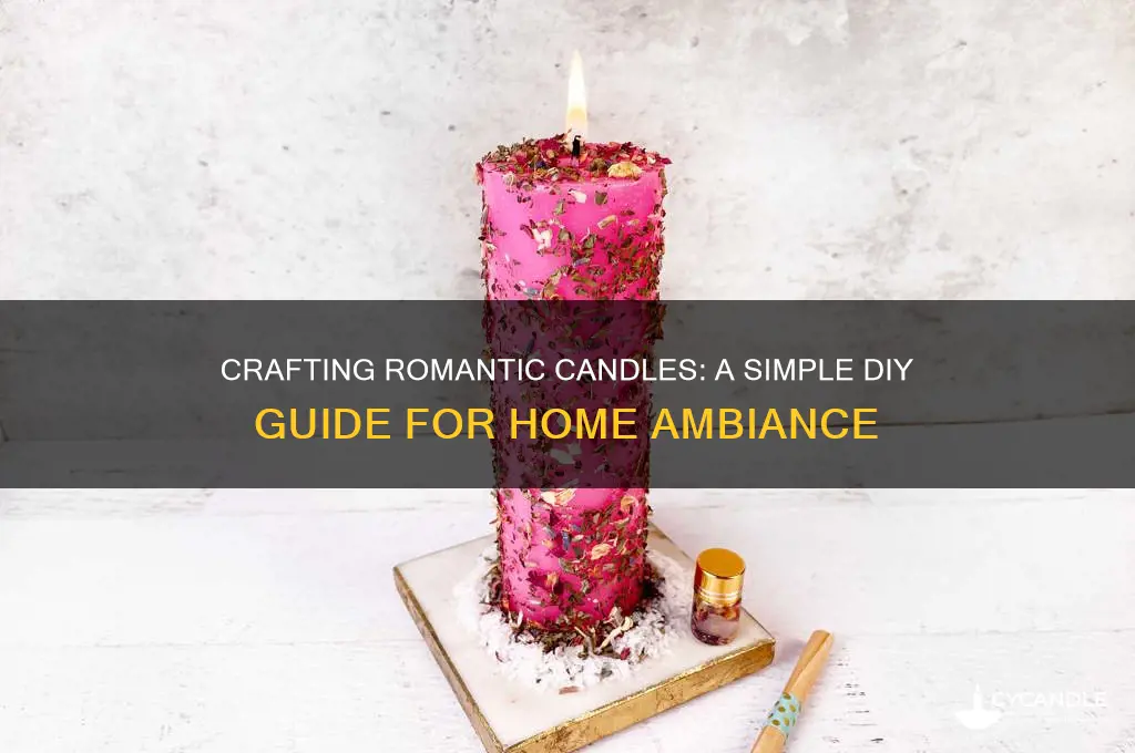 how to make romantic candles at home