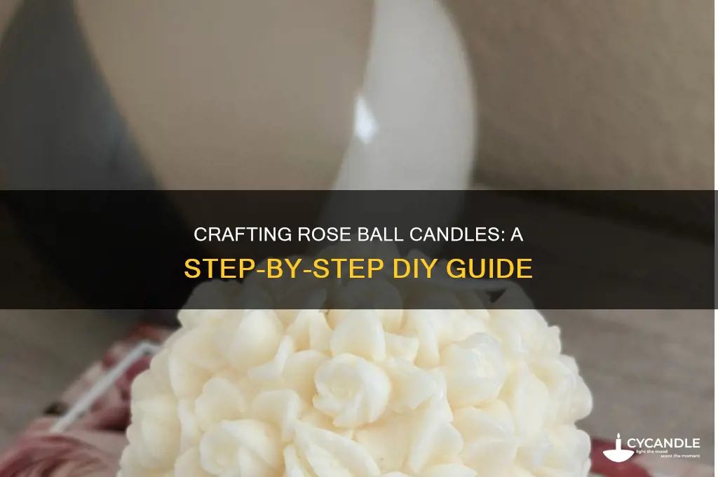 how to make rose ball candle