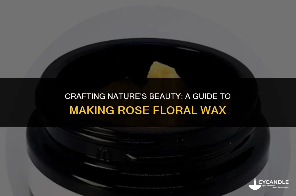 how to make rose floral wax