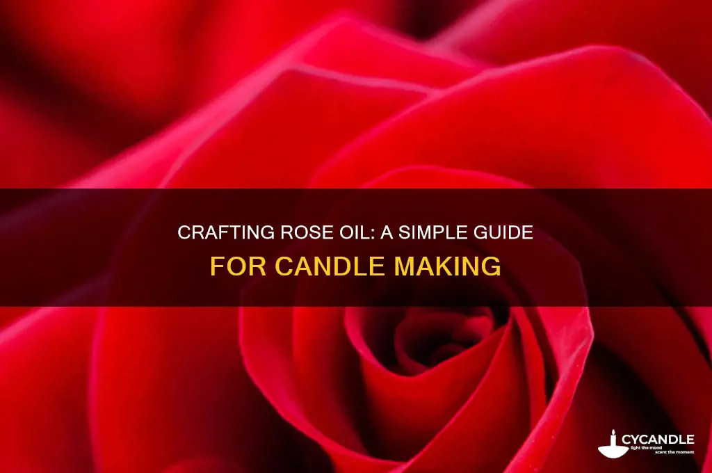 how to make rose oil for candles