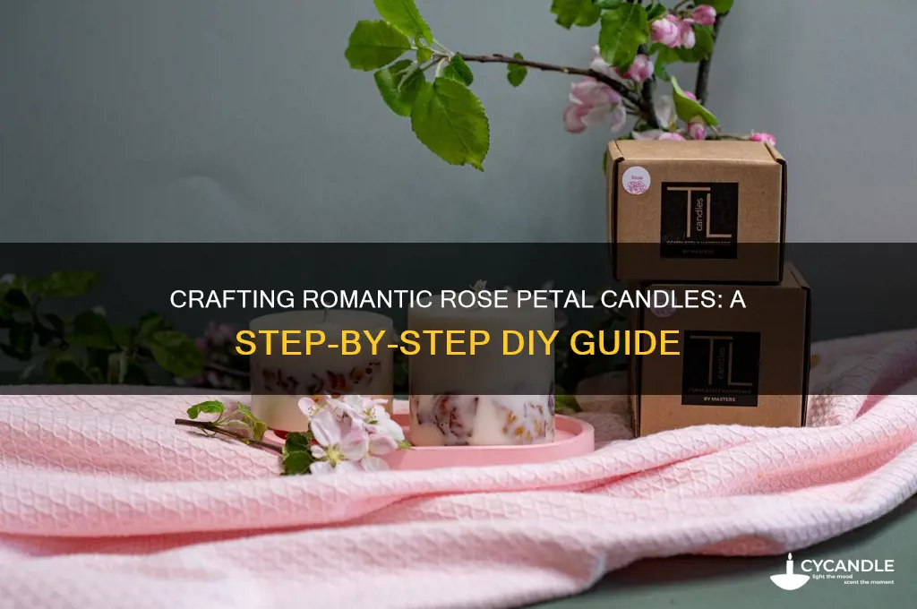 how to make rose petal candles