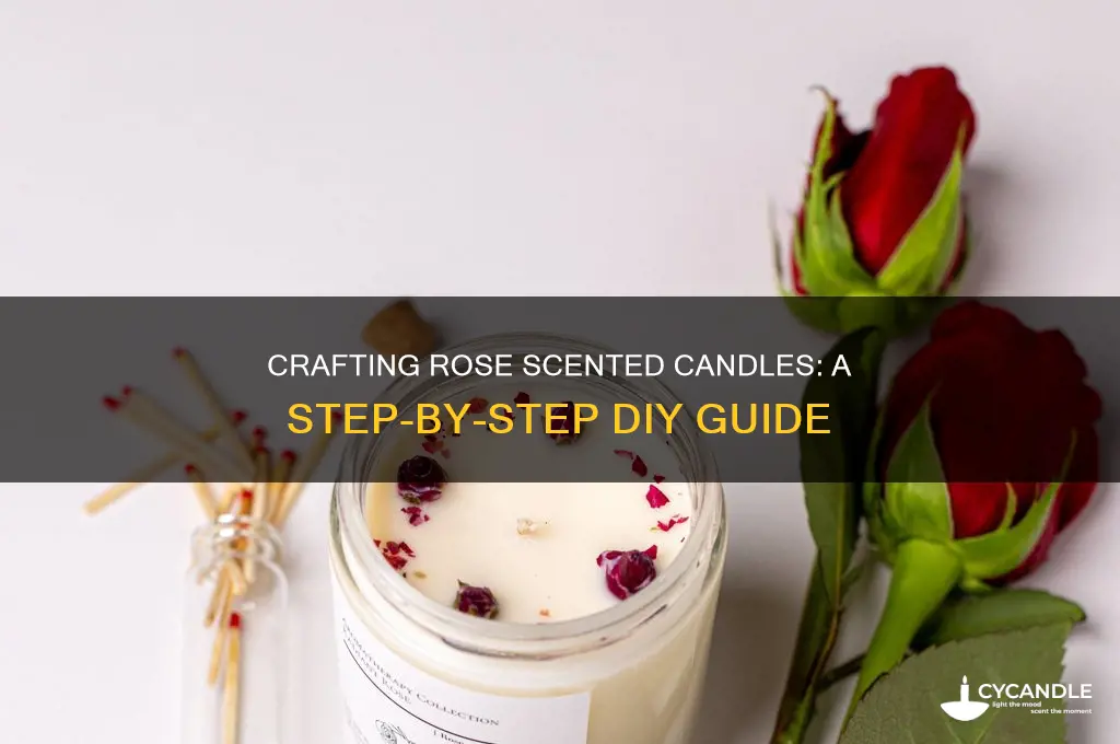 how to make rose scented candles