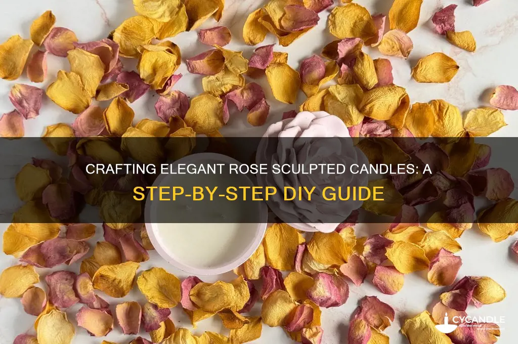 how to make rose sculpted candles