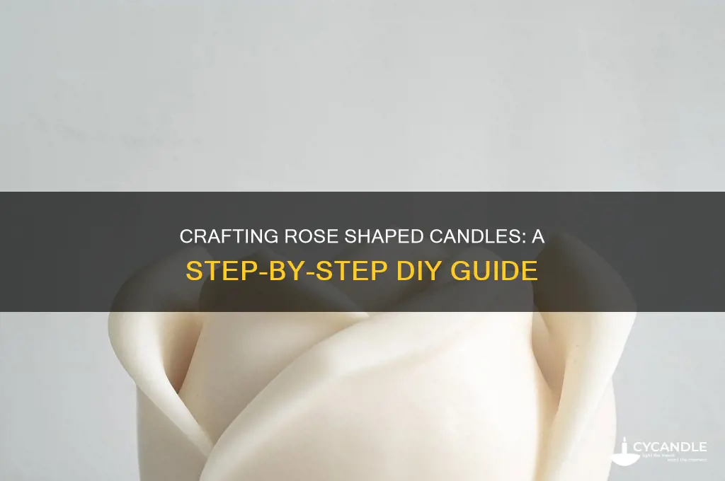 how to make rose shaped candles