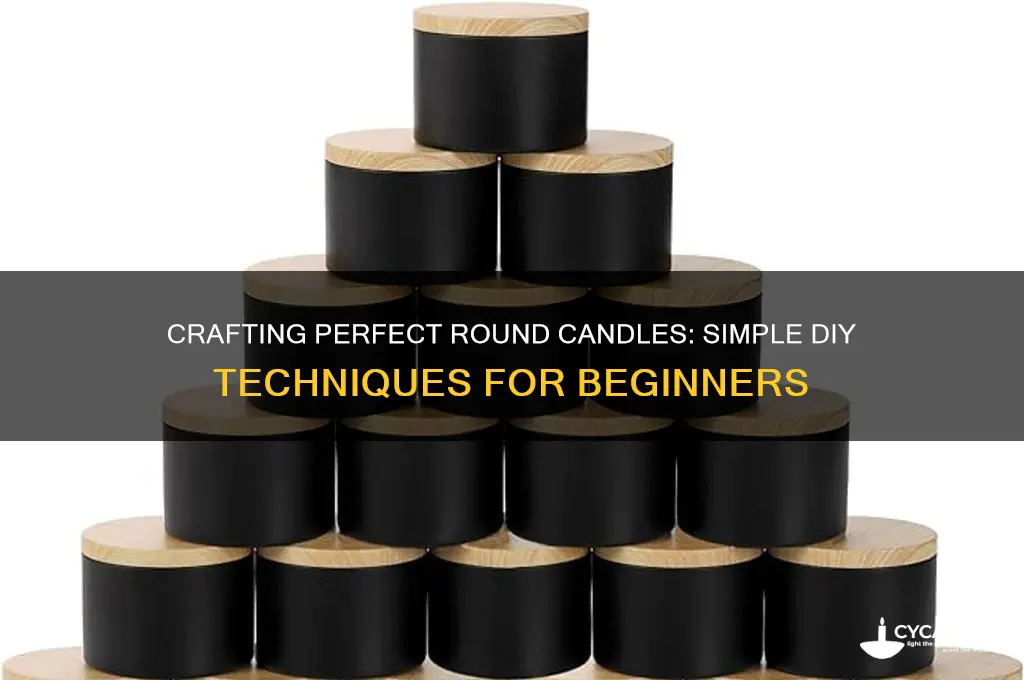 how to make round candles