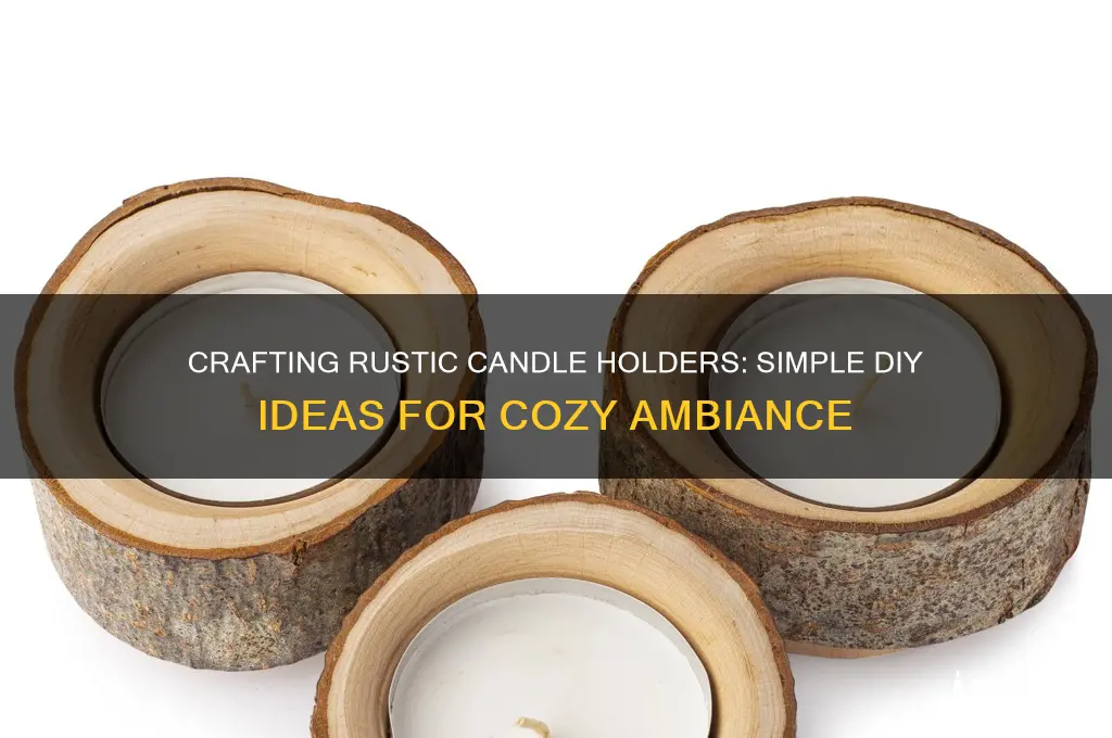 how to make rustic candle holders