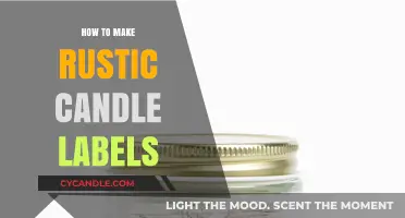Crafting Rustic Candle Labels: A DIY Guide for Homemade Charm