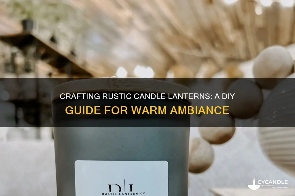 how to make rustic candle lanterns