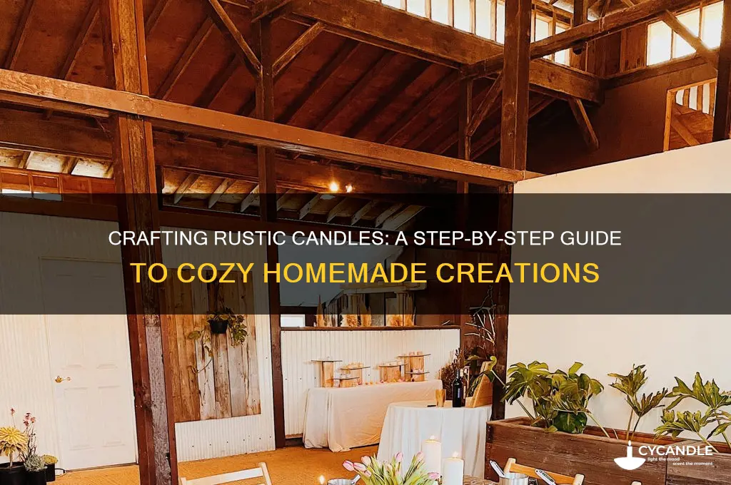 how to make rustic candles