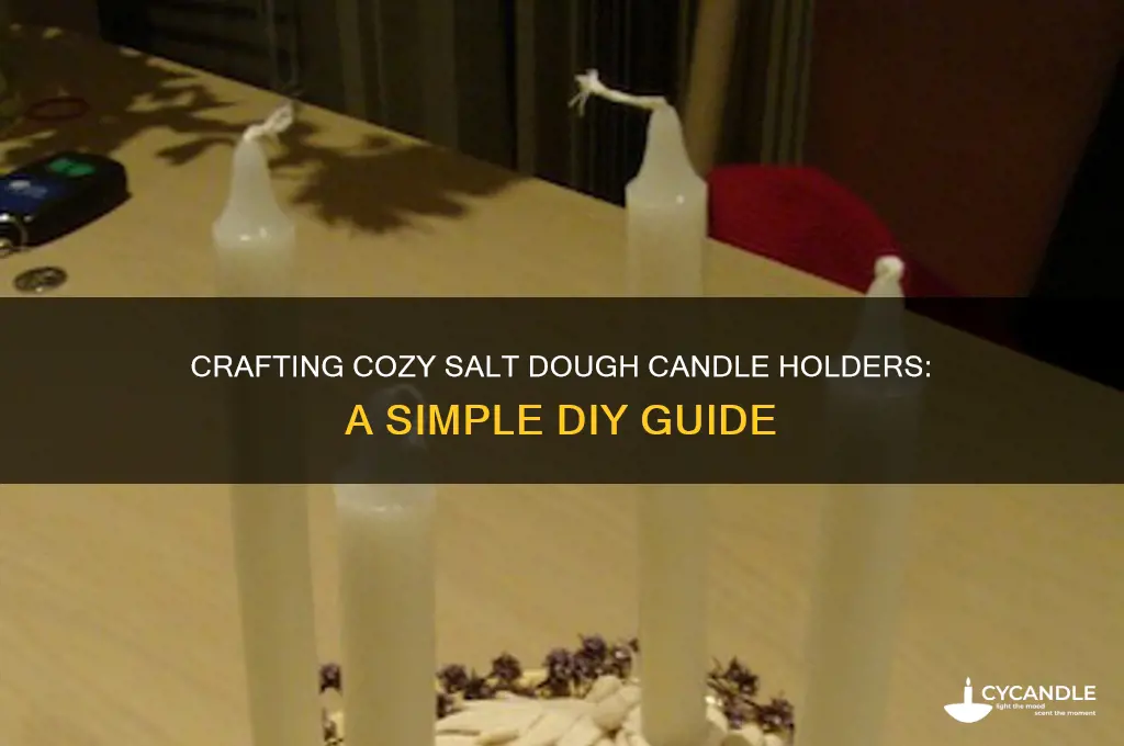 how to make salt dough candle holders