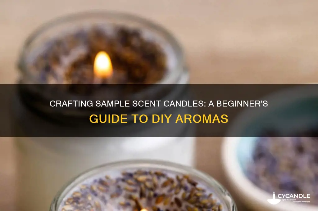 how to make sample scent candles