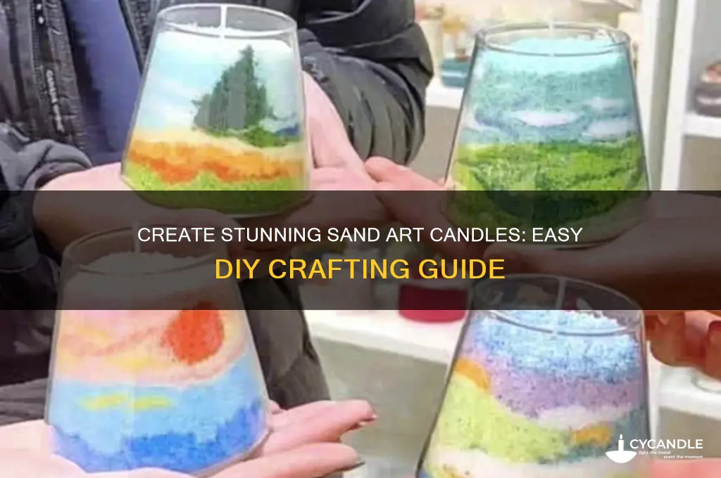 how to make sand art candles