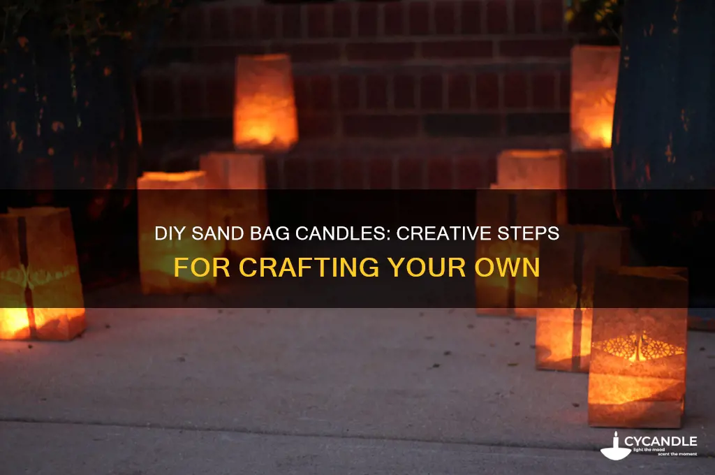 how to make sand bags with candles