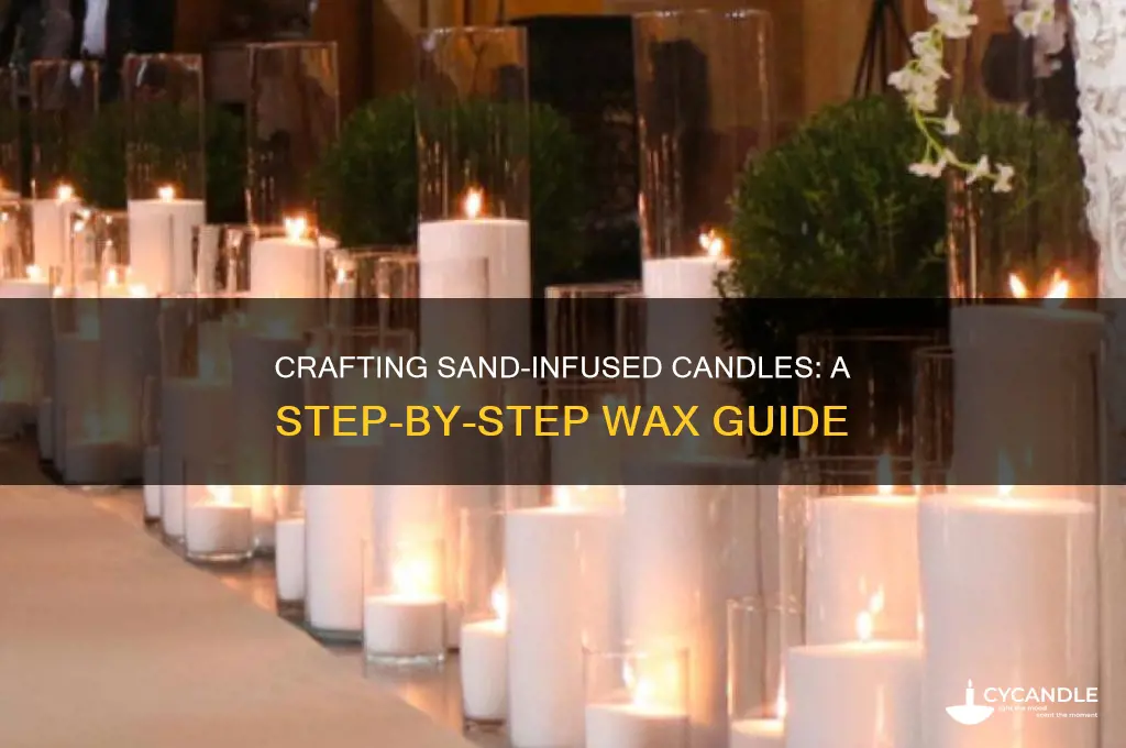 how to make sand candle wax