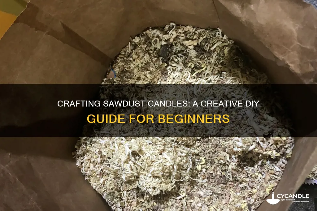 how to make sawdust candles