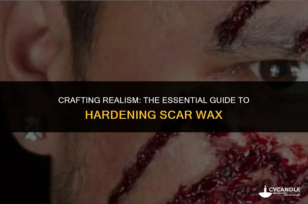 how to make scar wax harden