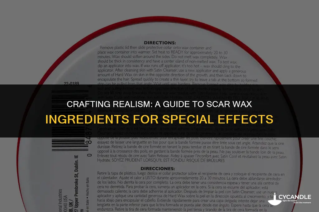 how to make scar wax ingredients