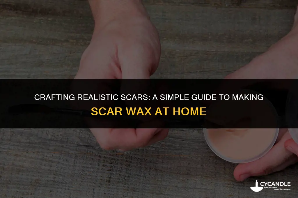 how to make scar wax out of vaseline and flour