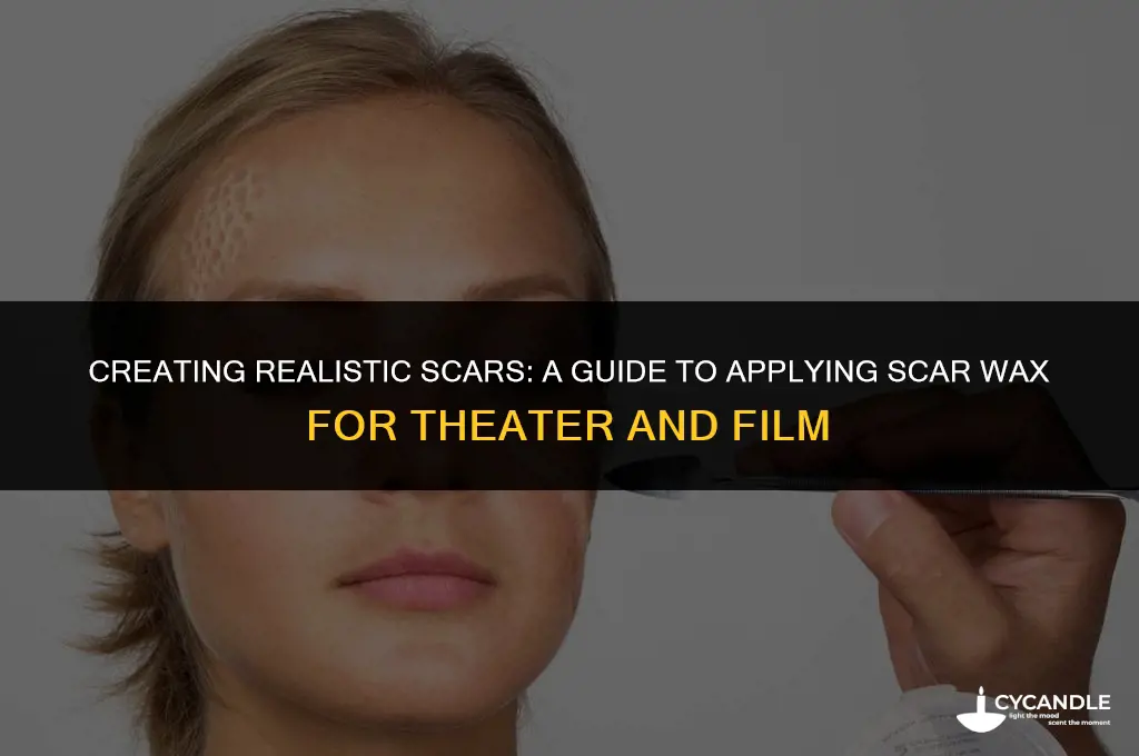 how to make scar wax stick to skin