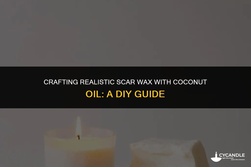 how to make scar wax with coconut oil