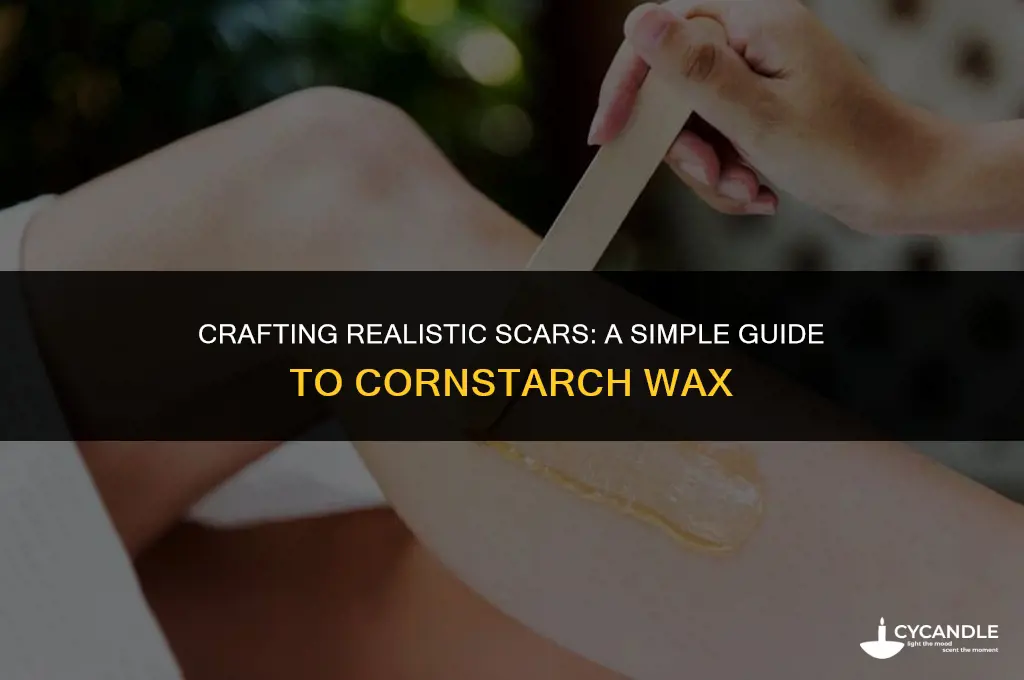 how to make scar wax with cornstarch