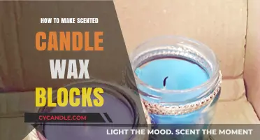 Crafting Aromatic Wax Blocks: A Simple Guide to Scented Candles