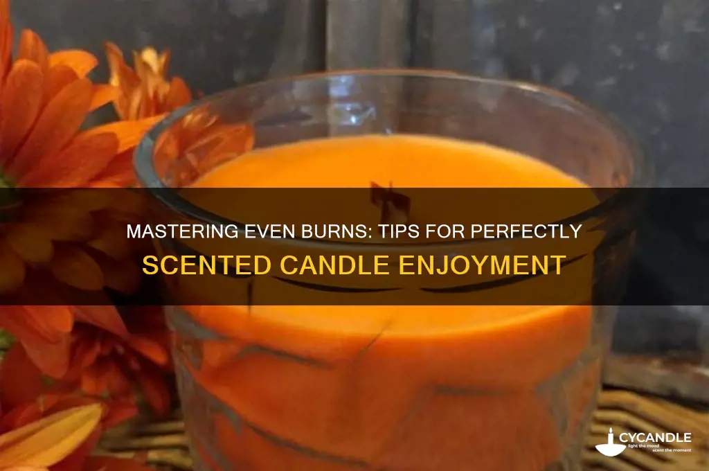 how to make scented candles burn evenly