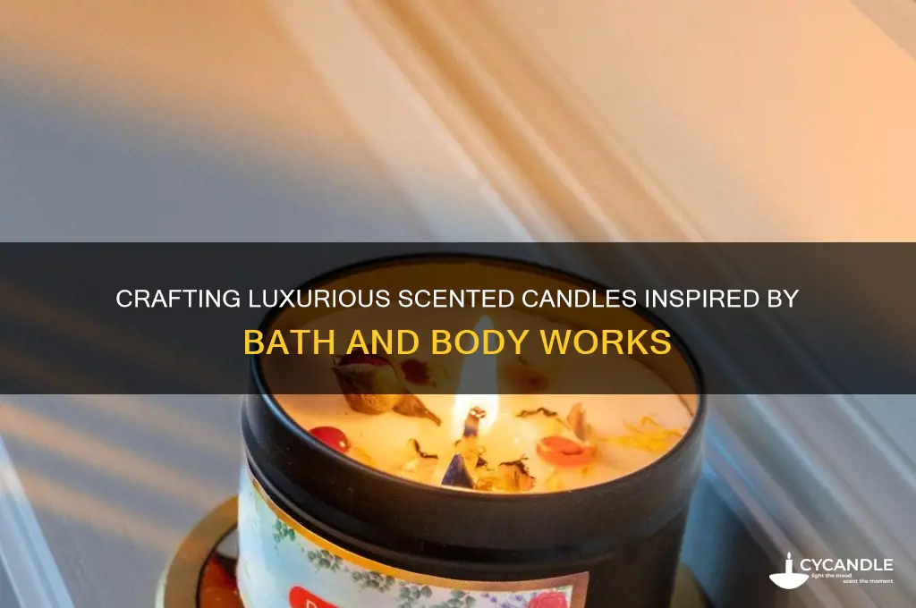 how to make scented candles like bath and body works